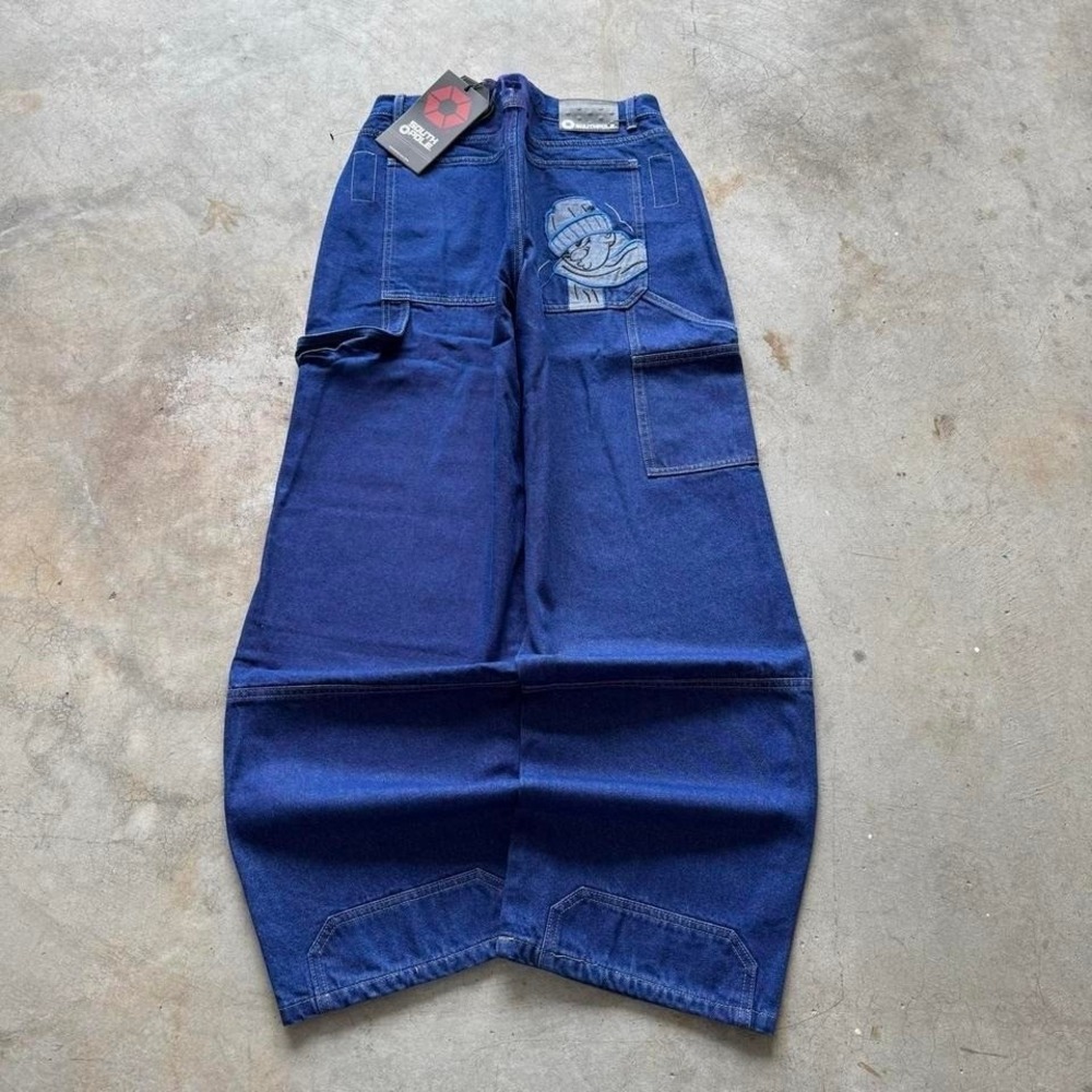 Baggy Southpole Carpenter Wide Leg Embroidered Y2K Skater Jeans 30x32